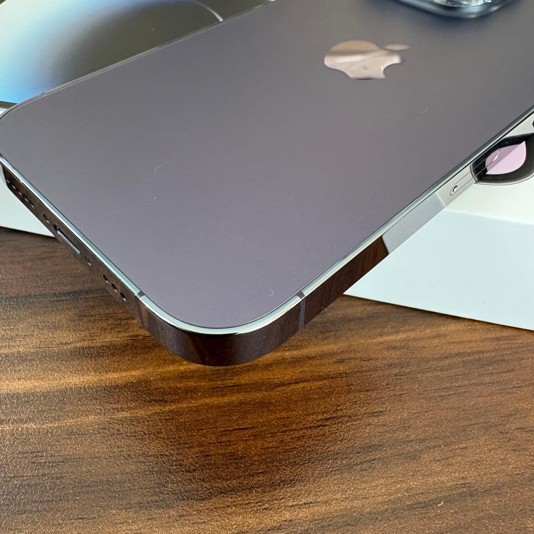 超美品　iPhone14 pro 256gb ディープパープル simフリー