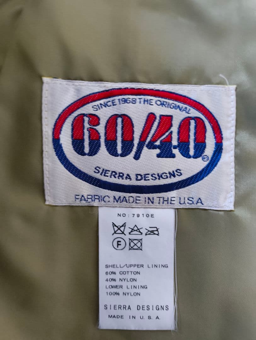 SIERRA DESIGNS マウンテンパーカー　60/40 　アメリカ製