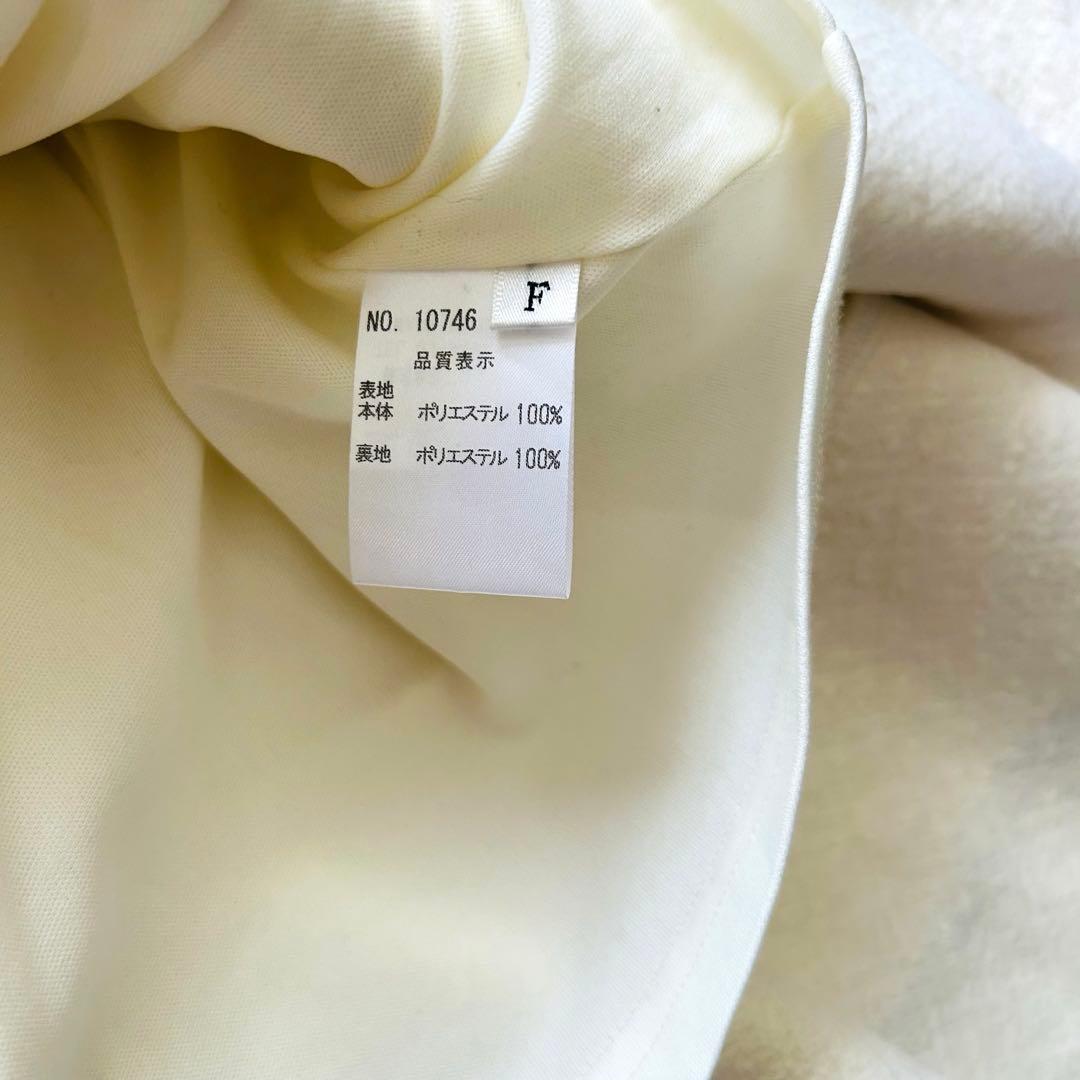 ワンピース Mme eme Ribbon trim tweed mini onepiece