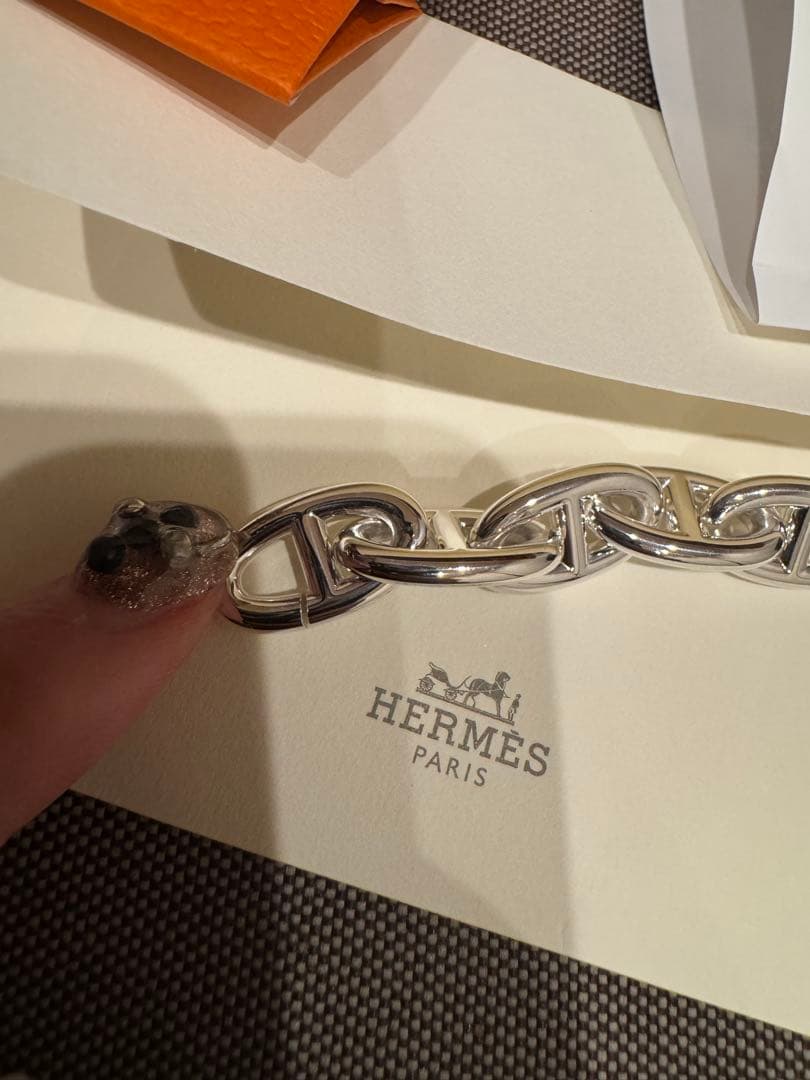 未使用！エルメス　シェーヌダンクル　ブレスレット　GM コマのみ
