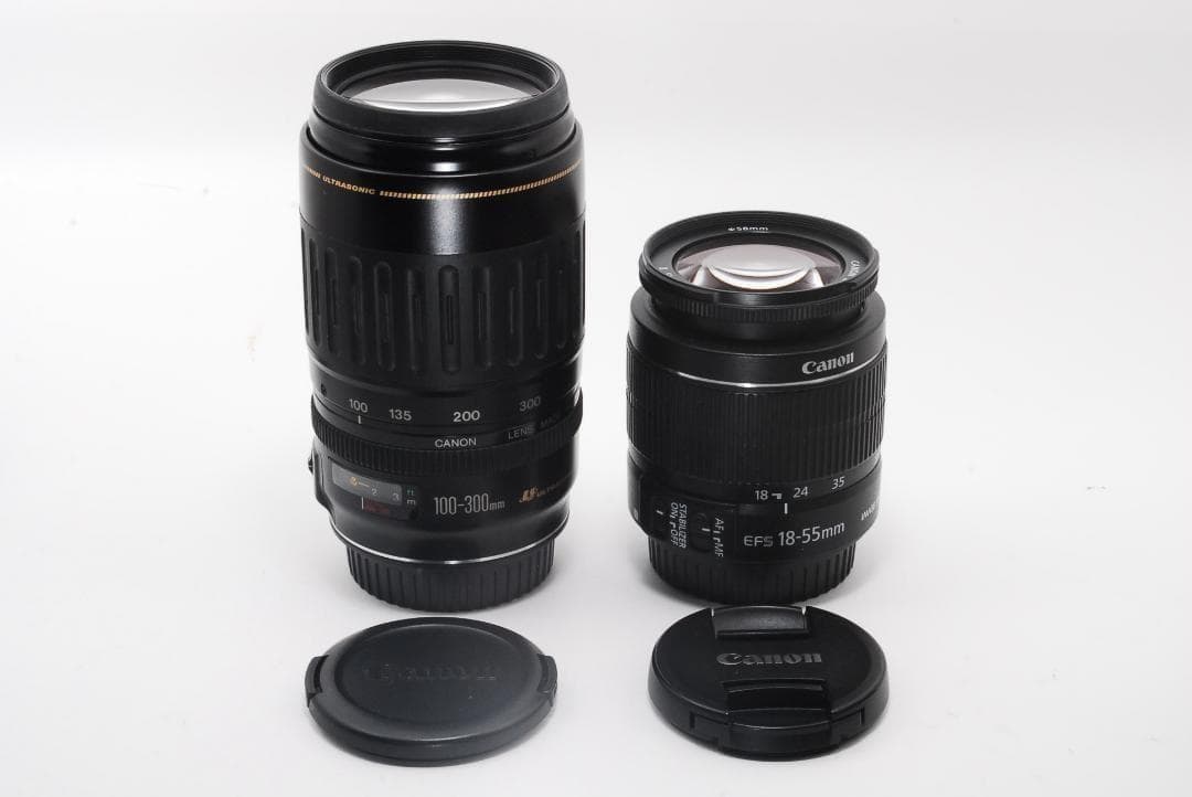 高画質＆軽量Canon Kiss x8i＋18-55＆100-300mm初心者◎