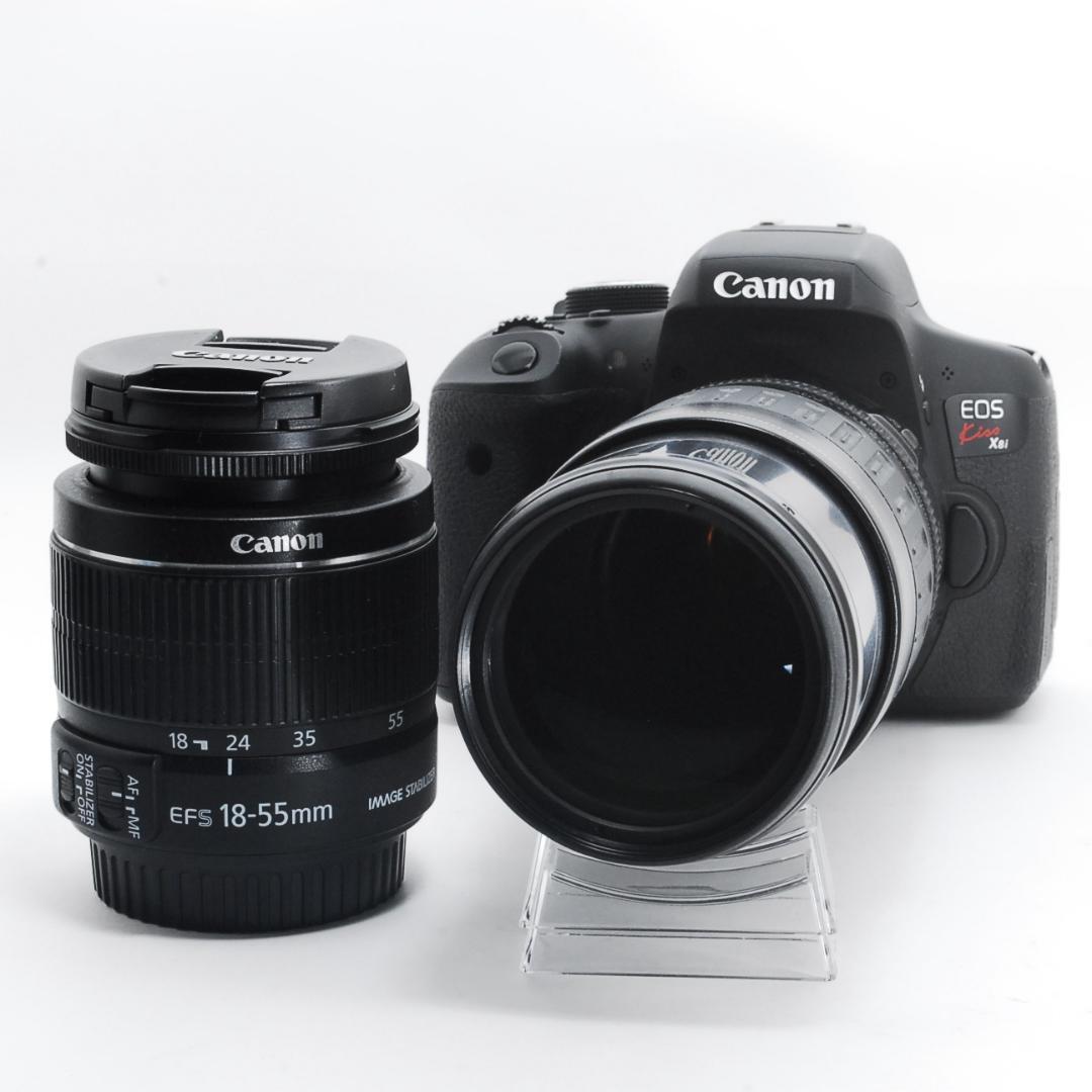高画質＆軽量Canon Kiss x8i＋18-55＆100-300mm初心者◎