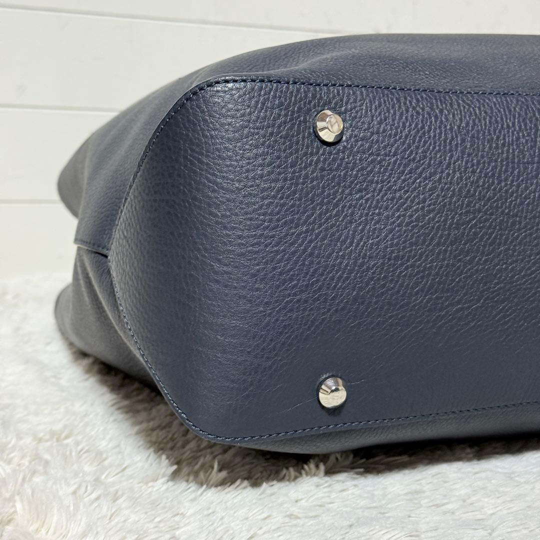 未使用✨FARO ファーロ FABIO MOUSSE トートバッグ ネイビー