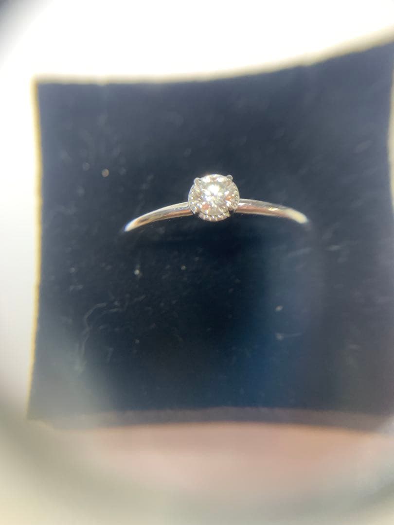 【研磨済】　フォーエバーマーク　 天然ダイヤモンドリング　プラチナ900