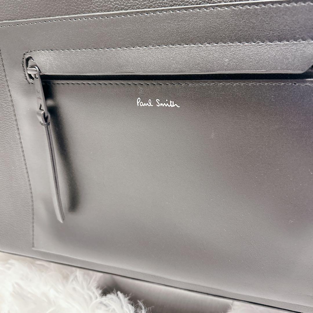 【新品未使用】ポールスミス 本革 ビジネスバッグ 黒