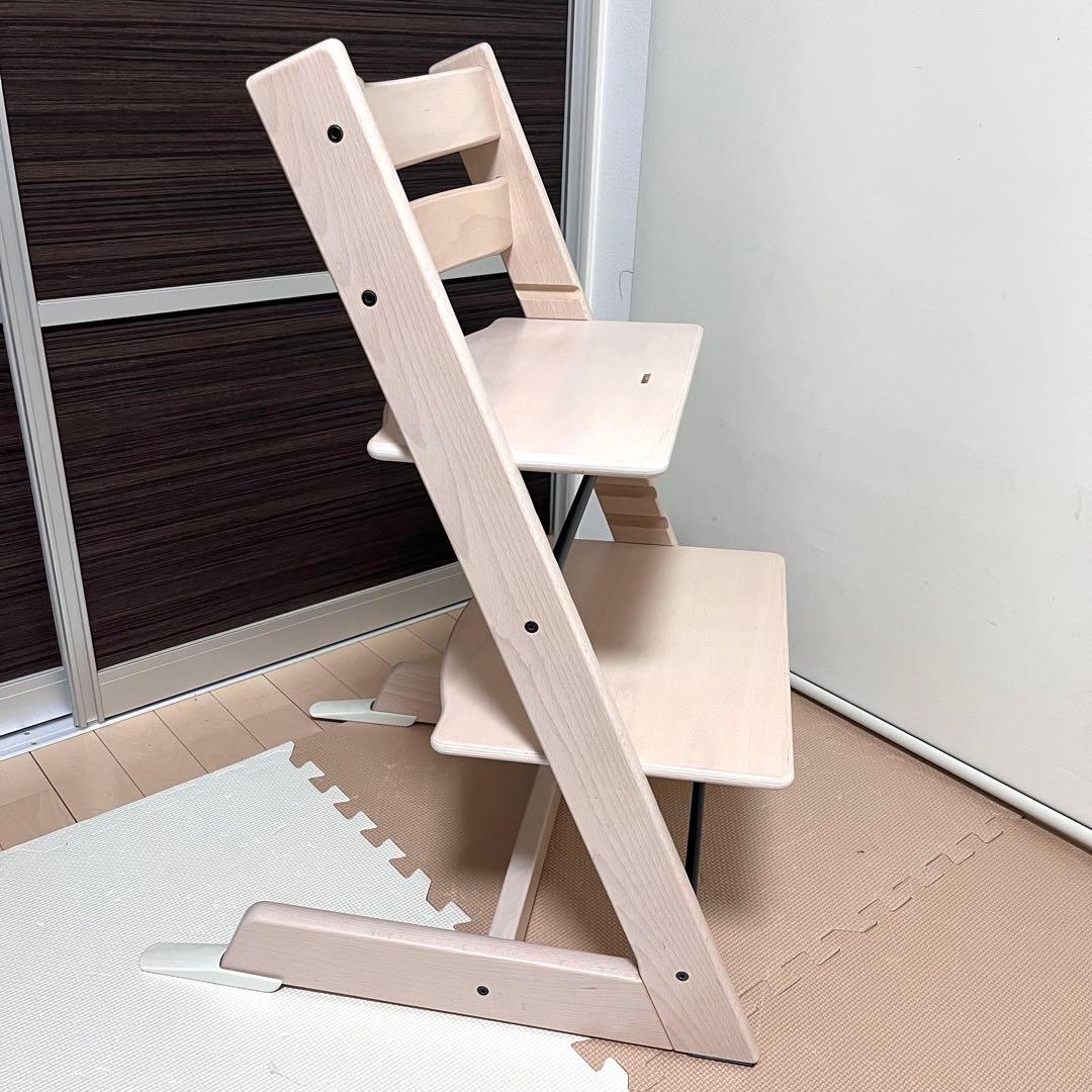 【新型】シリアル5　ストッケ トリップトラップホワイトウォッシュ