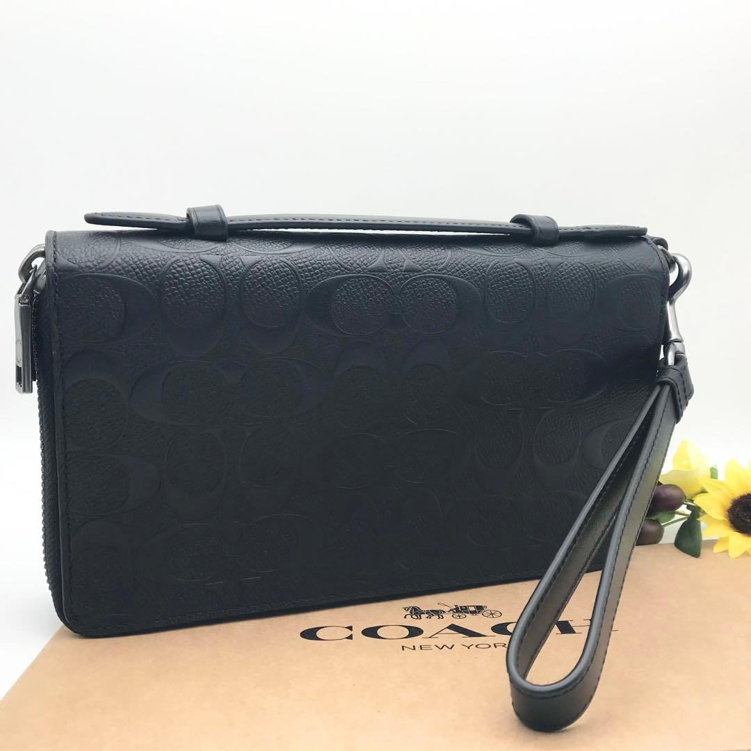 COACH ★大人気★ ダブルジップ トラベルオーガナイザー シグネチャー 新品