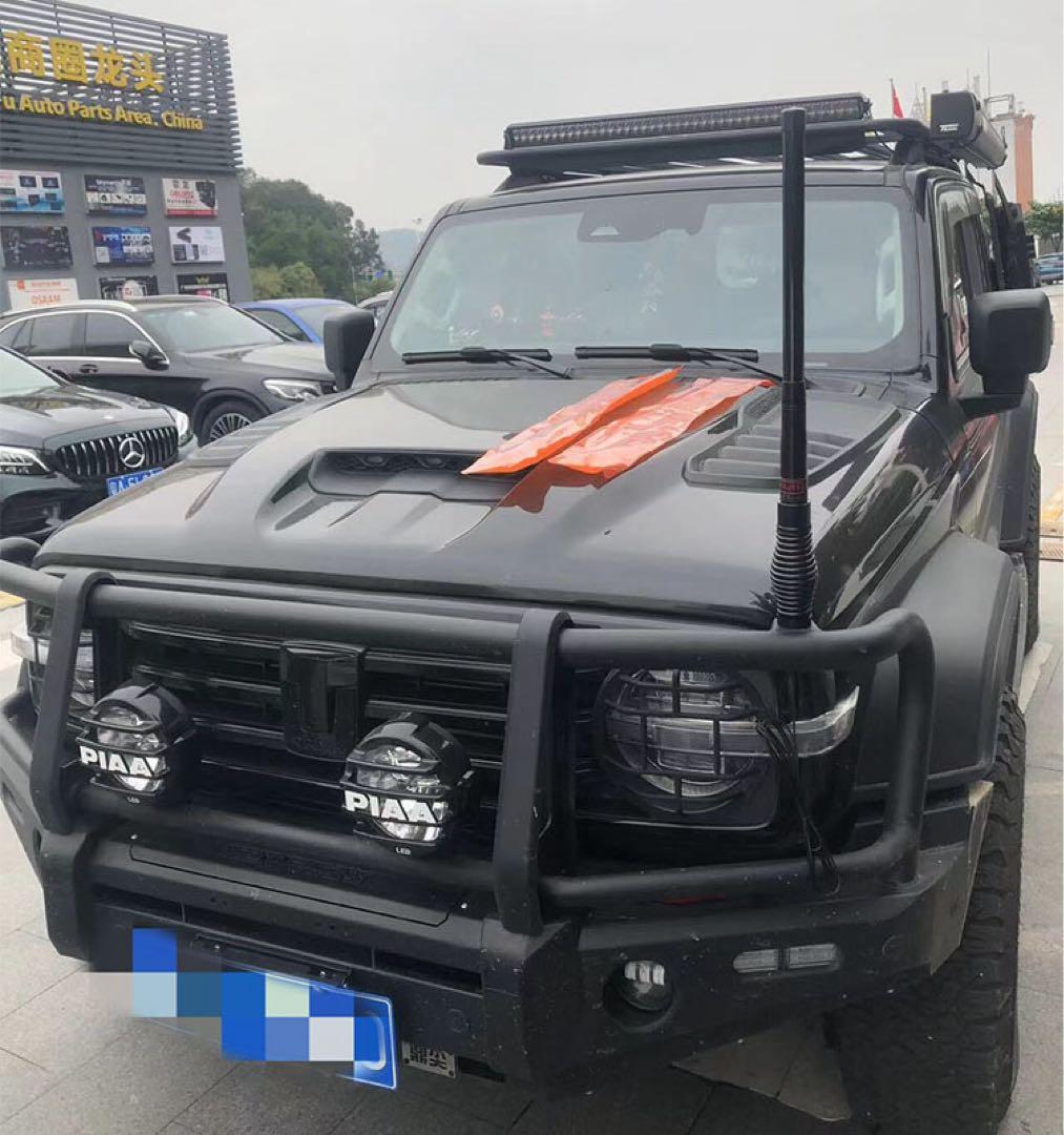 モビールアンテナ　オフロードアンテナ　フラッグポール　ステー付き　70cm