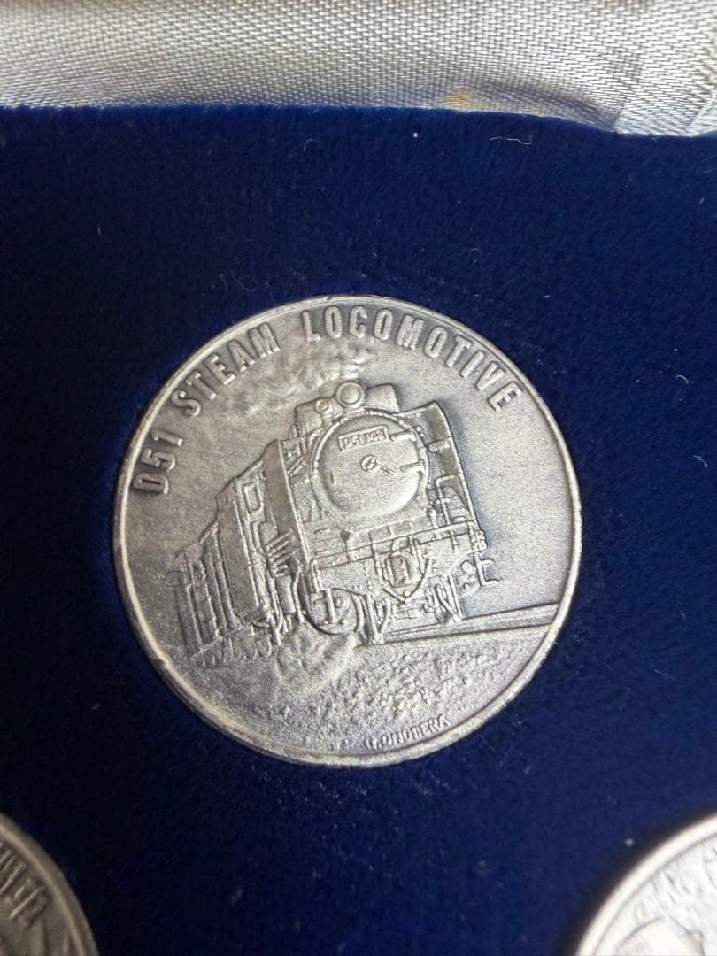 【純銀製】鉄道百年記念/蒸気機関車記念硬貨セット