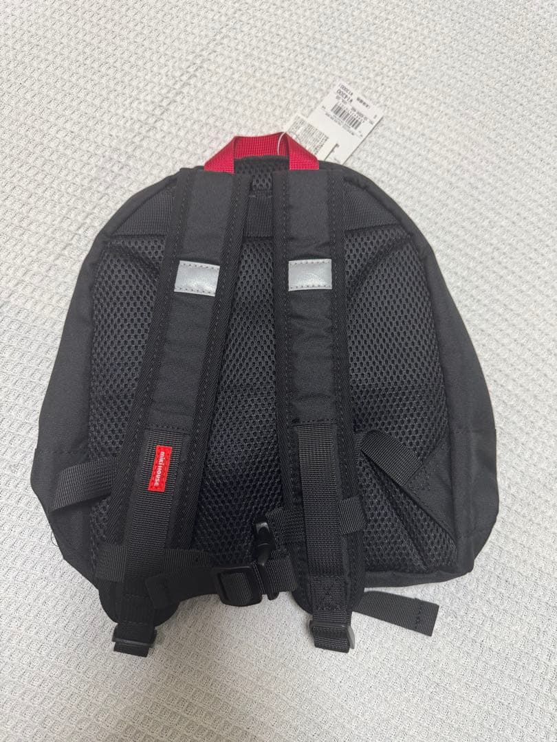 【pppiiisan】mikihouse黒リュック フロントポケット付き