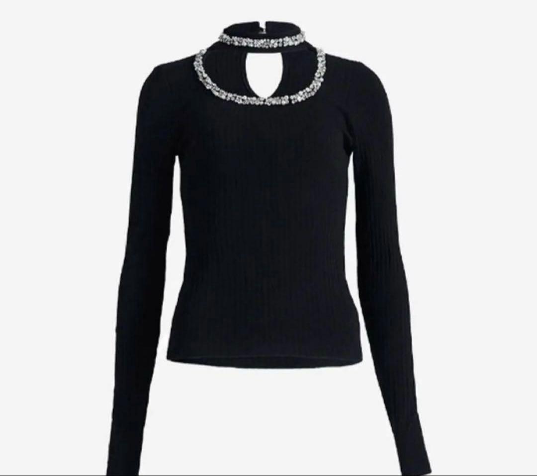 トップス Babylclub Jewel chocker t (black)