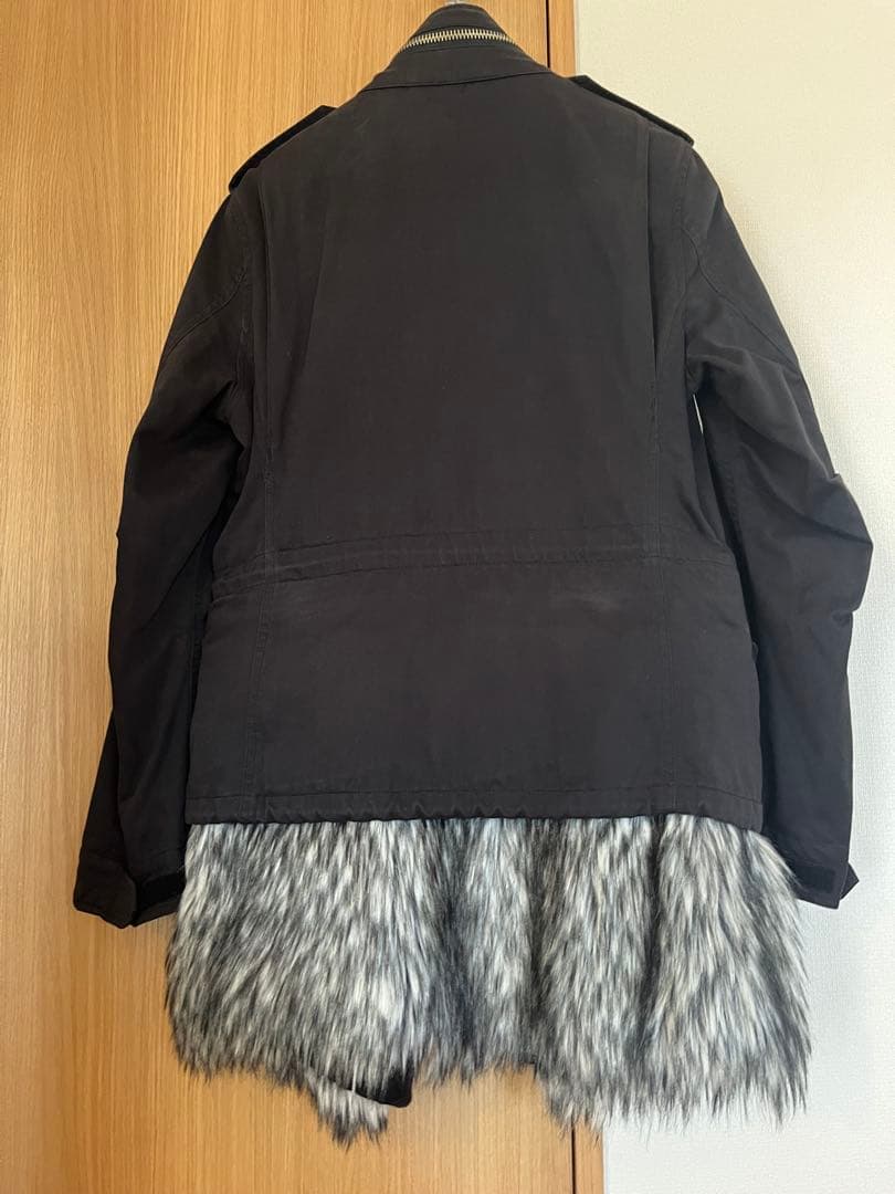 本日限定値下げ‼️ミハラヤスヒロ 再構築 ミリタリージャケット ファー ドッキング