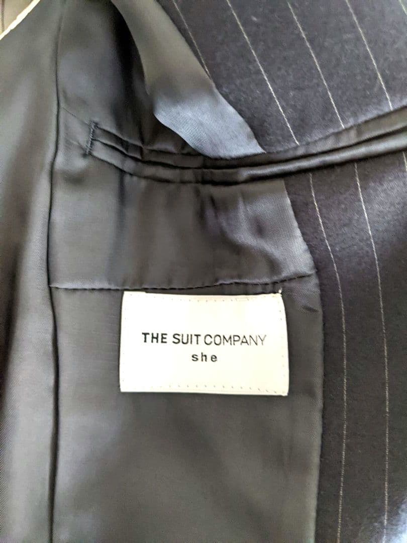 【美品】スーツカンパニー　イタリア　REDA ネイビー ストライプ スーツ XL