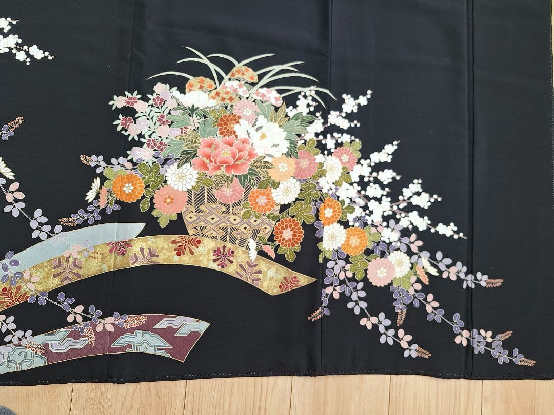 着物リメイクワンピース3695