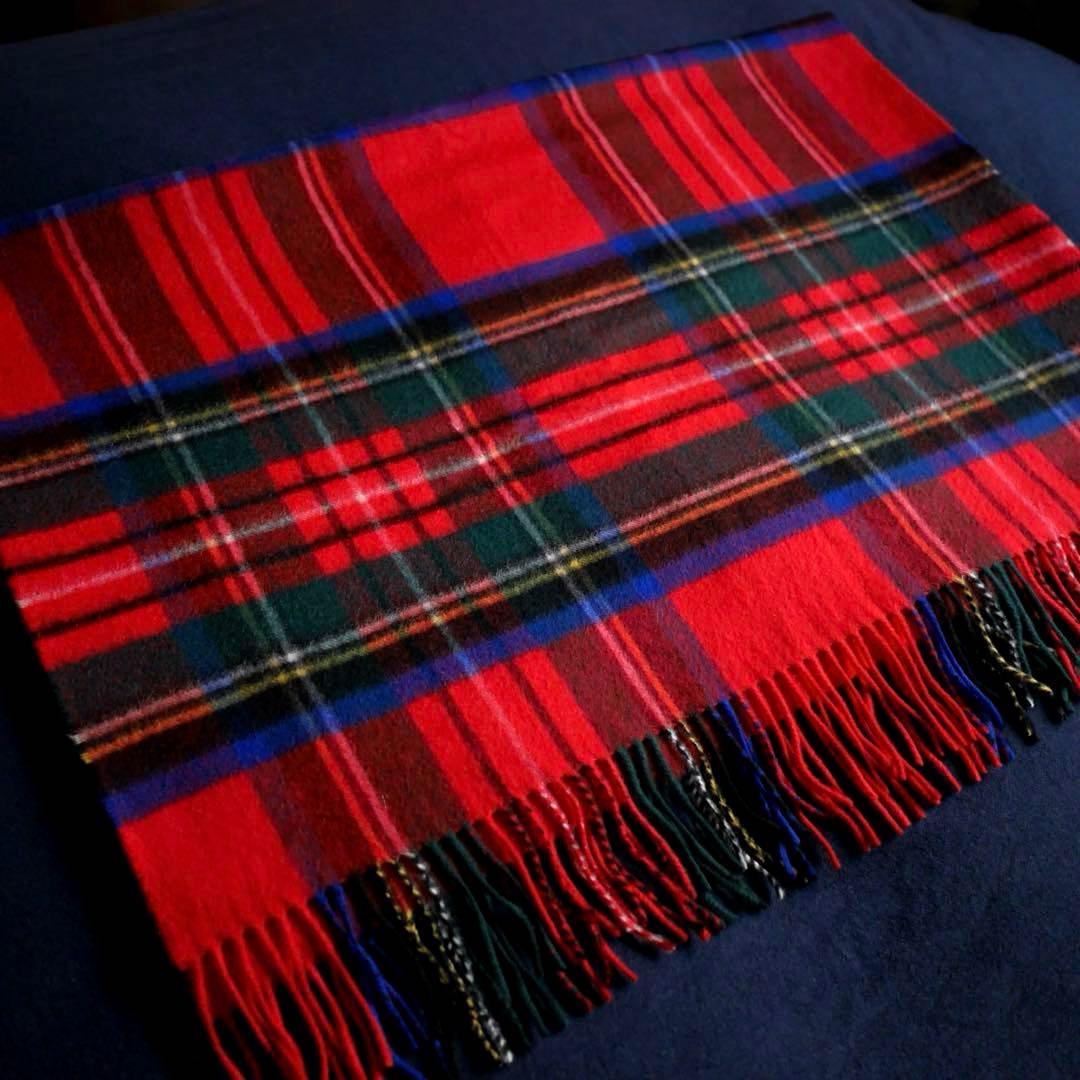 Johnstons of Elgin 大判カシミヤマフラー ロイヤルスチュワート