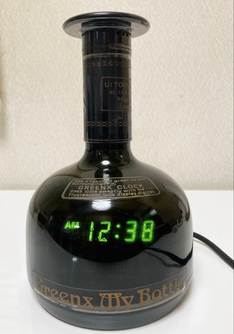 ボトル型デジタル時計　昭和レトロ　ヴィンテージ