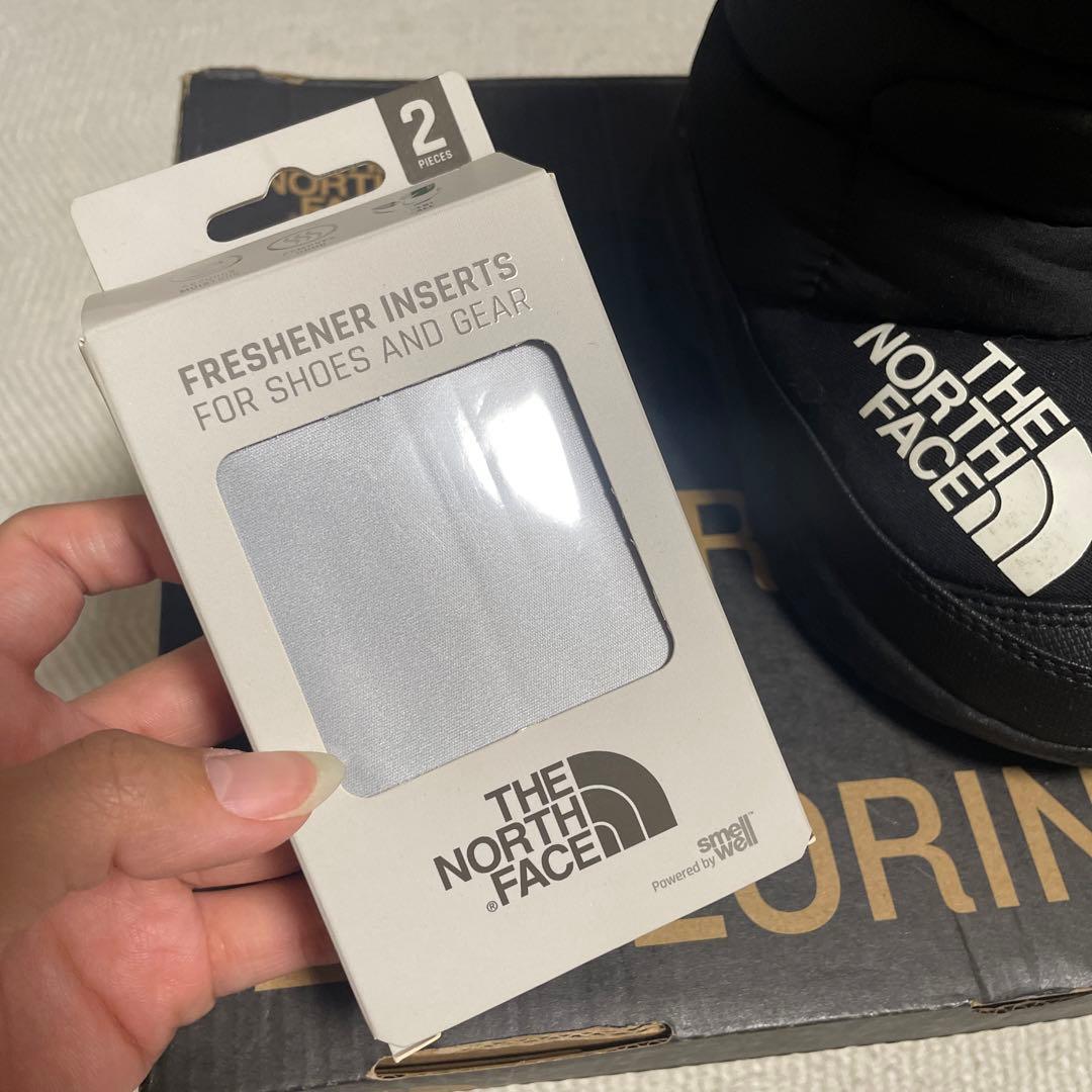 【美品】ザ　ノースフェイス　ヌプシブーツ　キッズ17センチ　非売品消臭剤セット