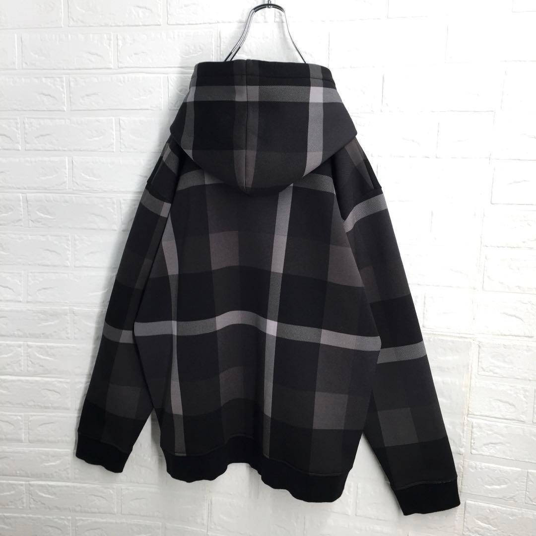 【希少LL】ブラックレーベルクレストブリッジ チェック プルオーバーパーカー