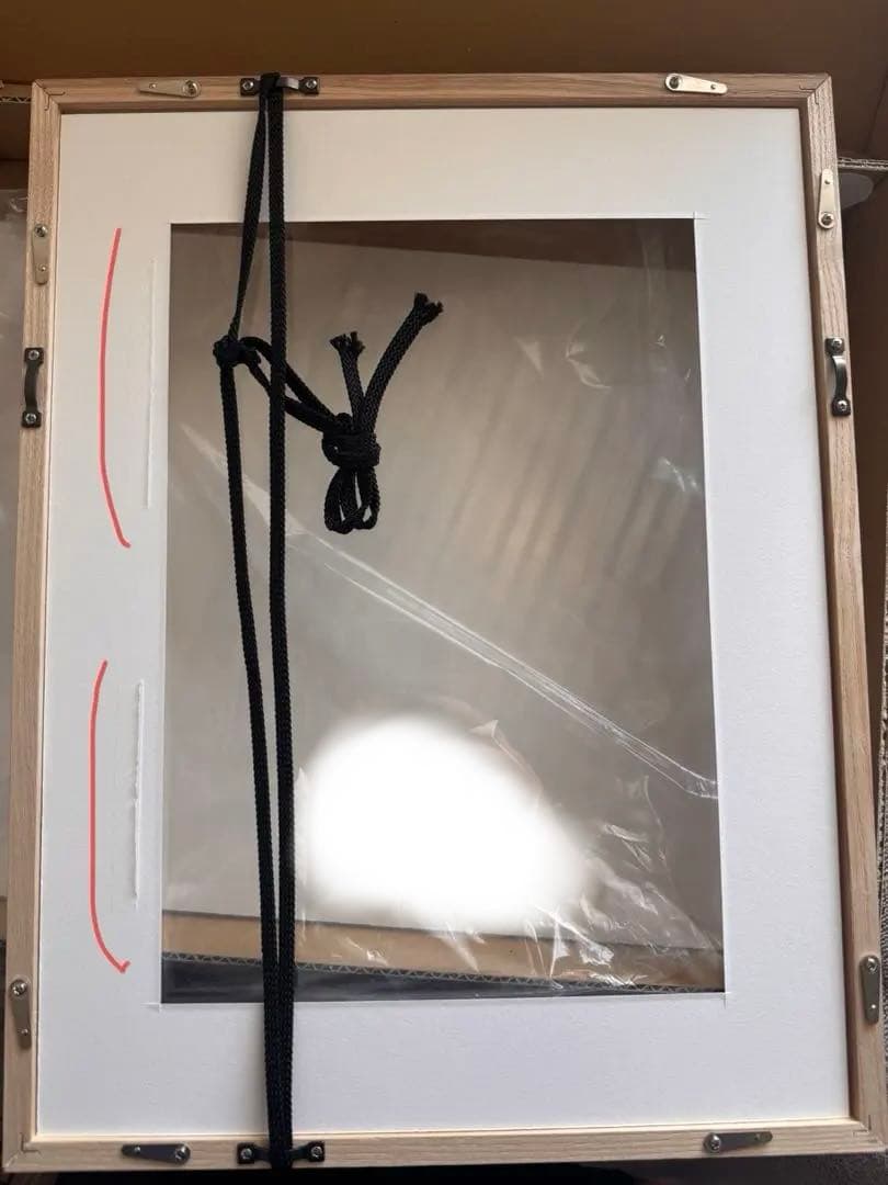 マルニ額縁 デッサン額縁 MRN-D5505-B ブラック太子 マット付 4点