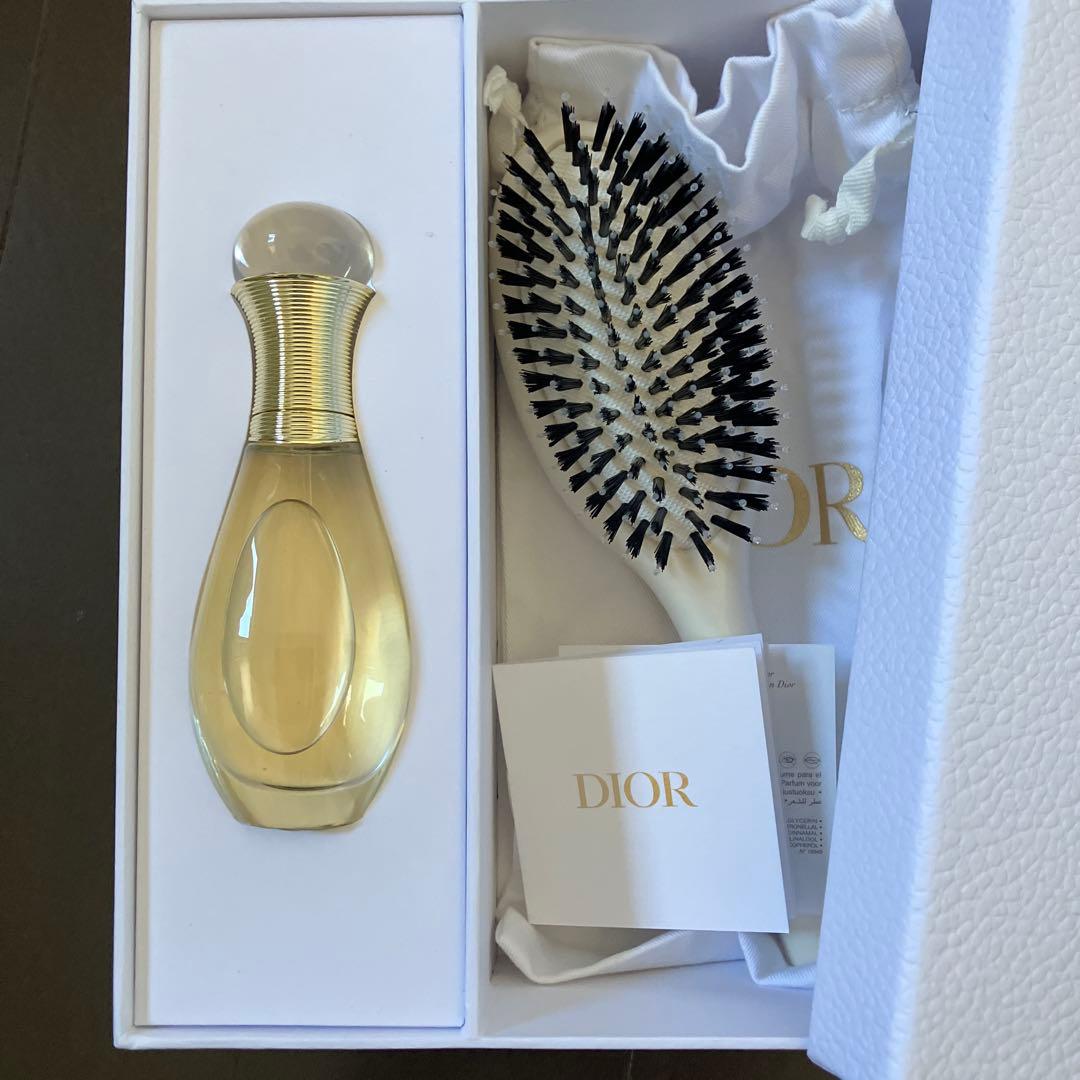 Dior ディオール ノベルティ バニティポーチ、ブラシ ヘアミスト付