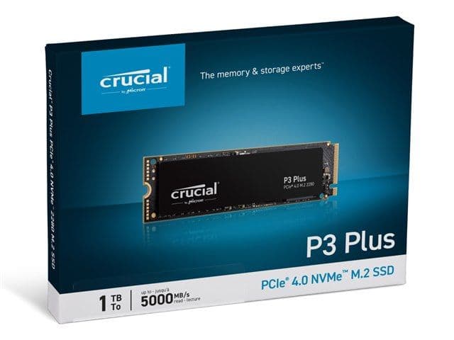 内蔵型SSD Crucial P3 Plus 1TB PCIe4.0 NVMe M.2 SSD