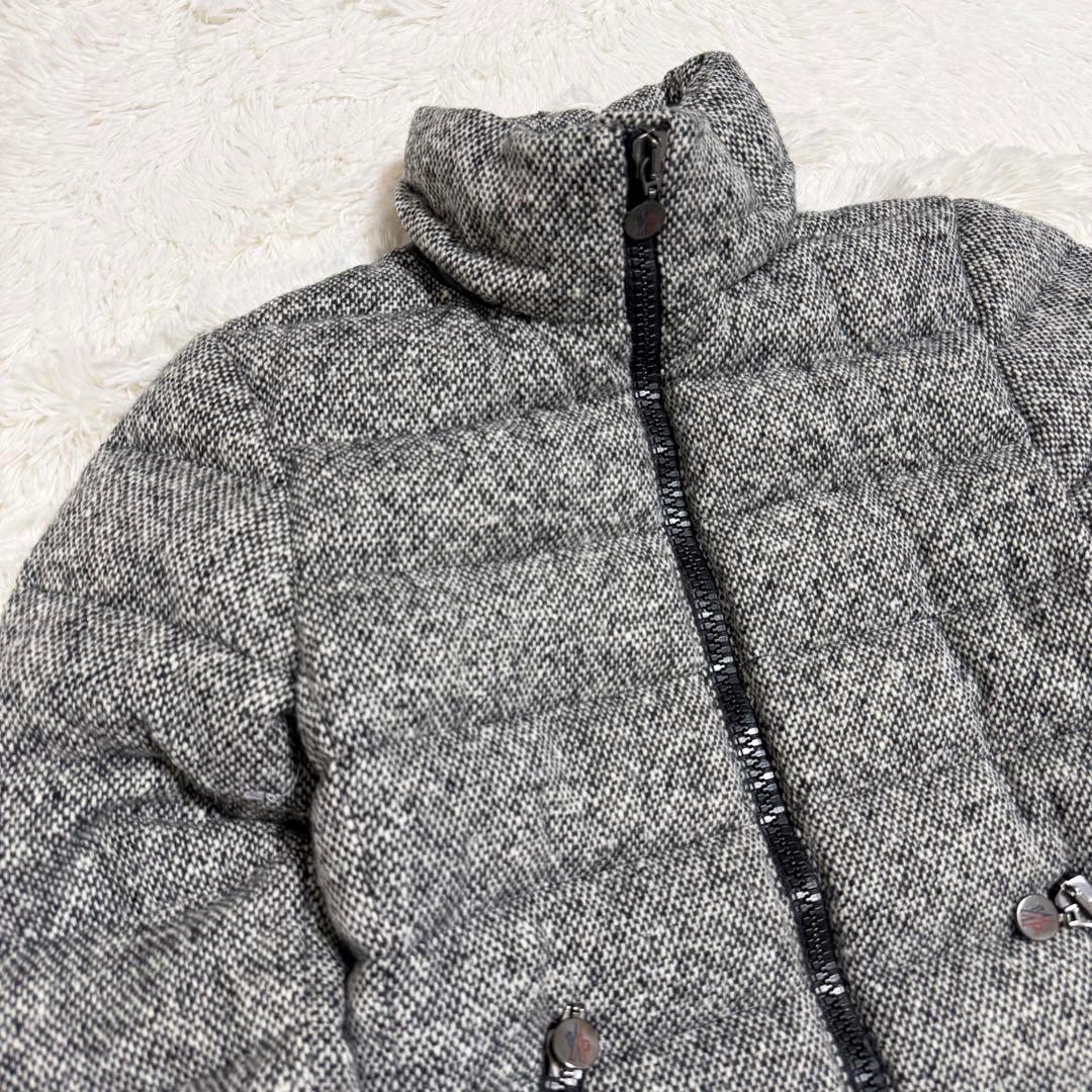 【美品】モンクレール ASTERE 2way ダウンジャケット ツイード 00
