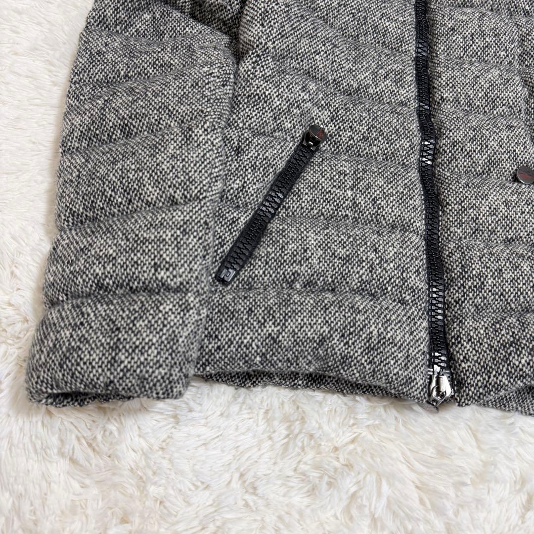 【美品】モンクレール ASTERE 2way ダウンジャケット ツイード 00