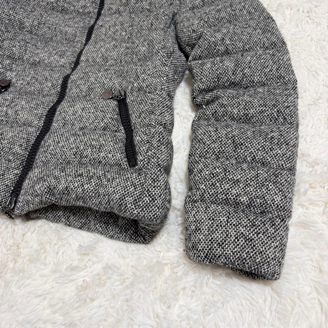 【美品】モンクレール ASTERE 2way ダウンジャケット ツイード 00