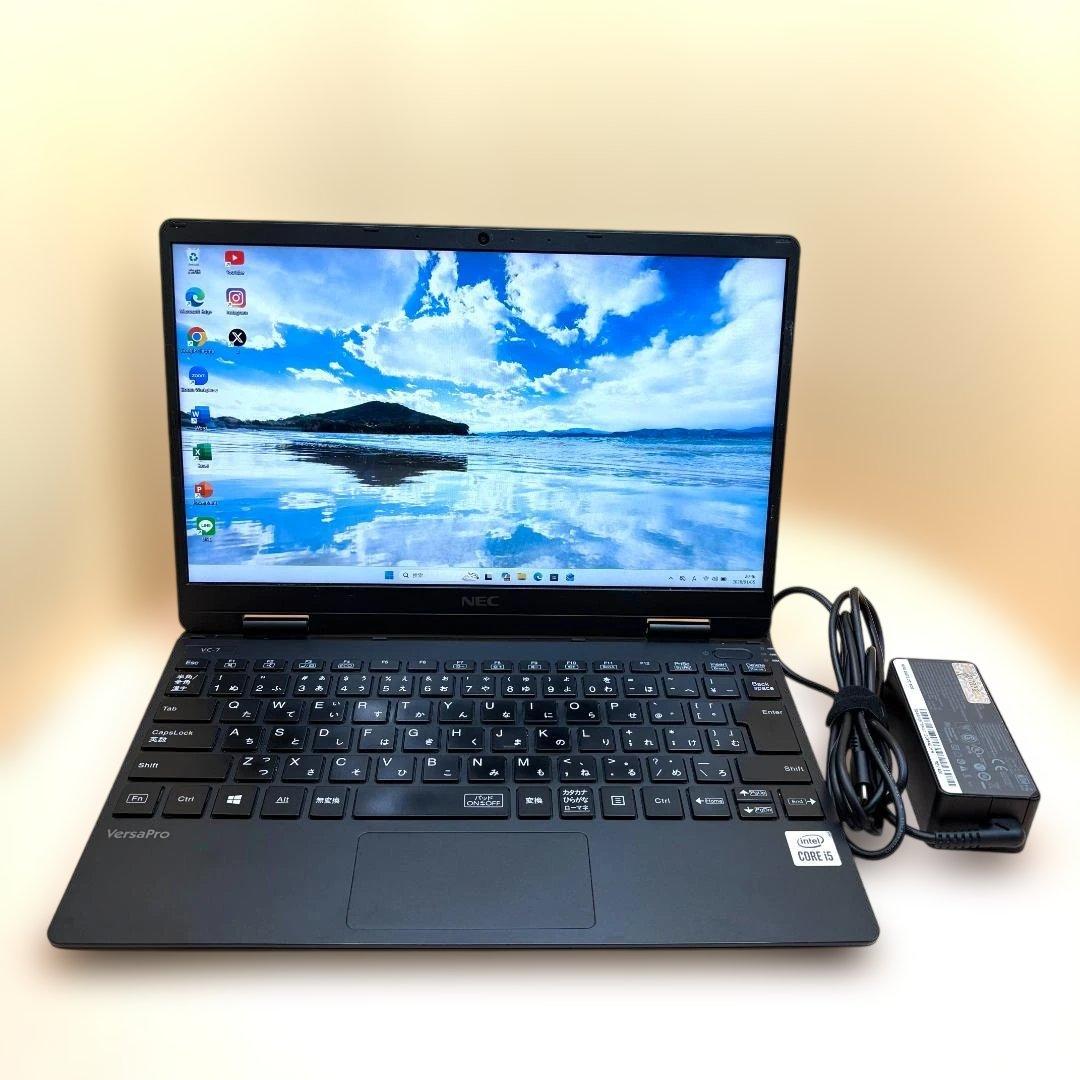 美品 NEC 軽量ノートPC 第10世代i5 8GB SSD256GB カメラ付