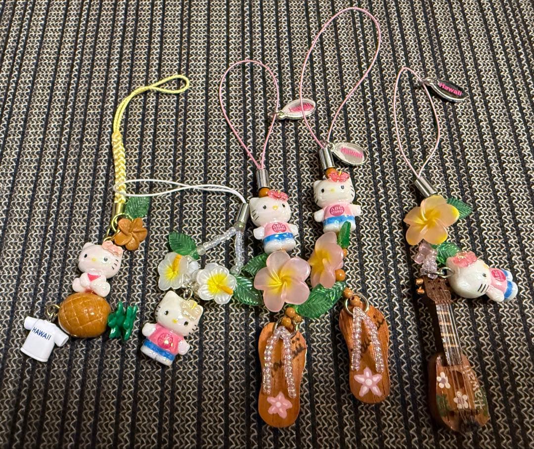 レア 限定白キテイkitty 根付けストラップ ABCstore 5点