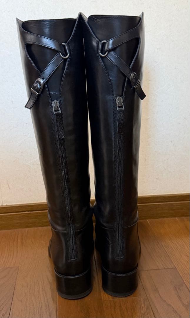 SARTORE ロングブーツ　ジョッキー　黒　サルトル　39