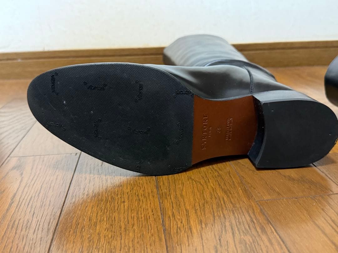 SARTORE ロングブーツ　ジョッキー　黒　サルトル　39