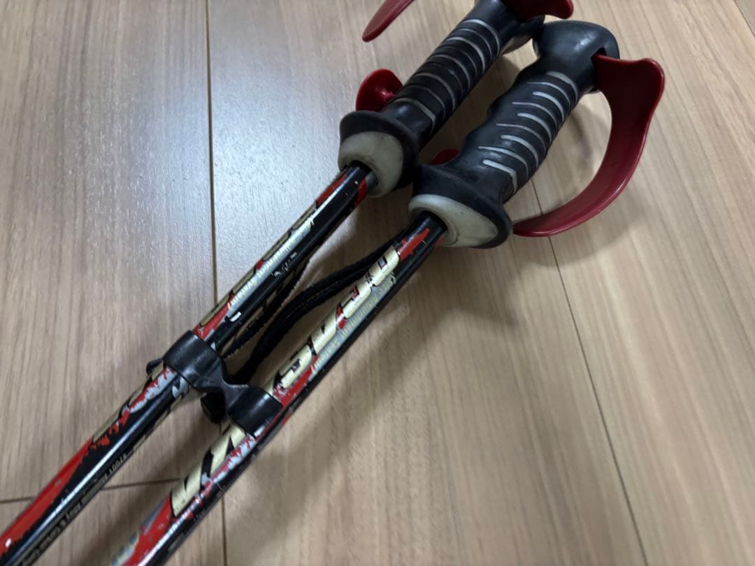★お洒落　オガサカ　スキーポール ストック 収縮ポール　調整可能　デモ　技術選