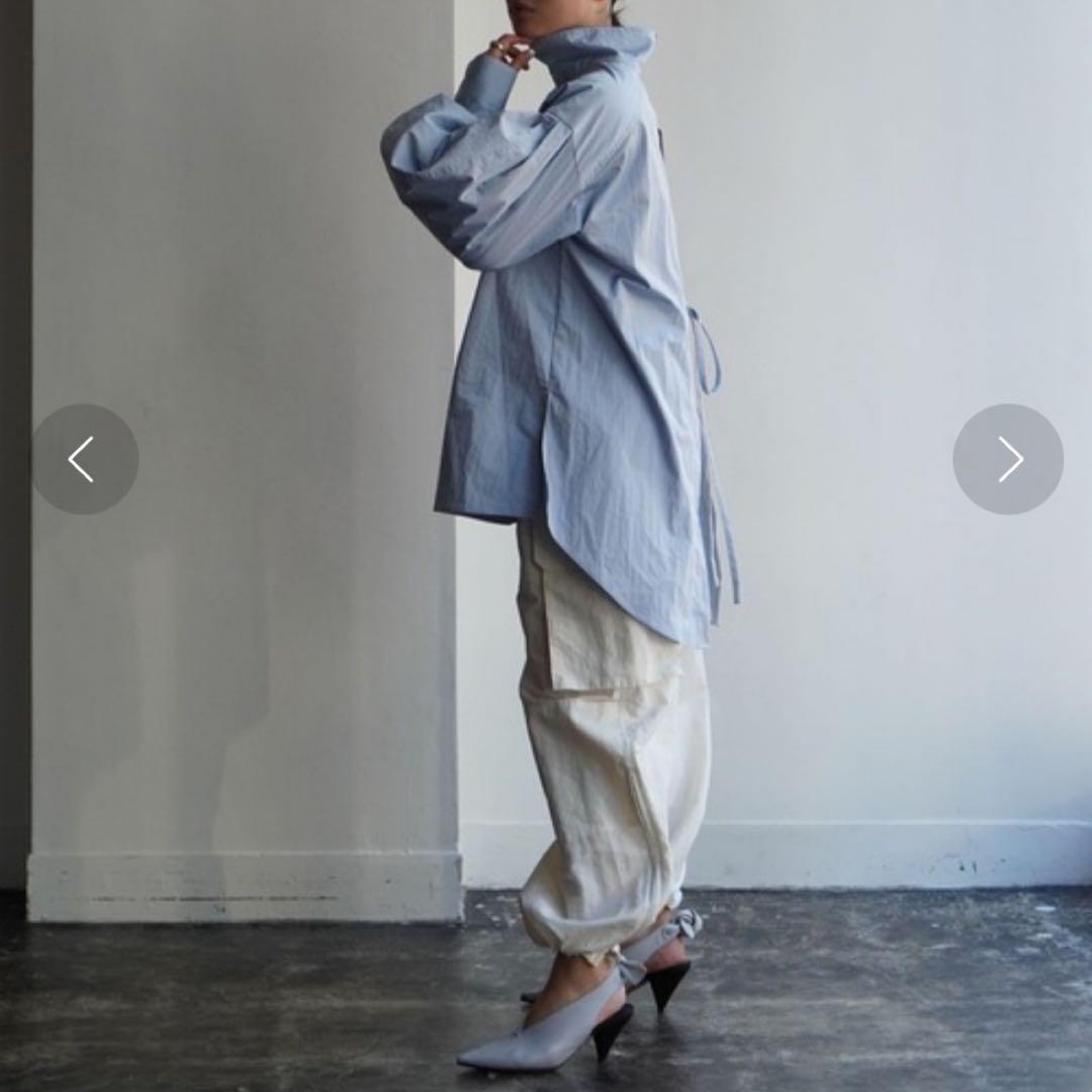 エトレトウキョウ ETRE TOKYO バックスリットボリュームシャツ リボン