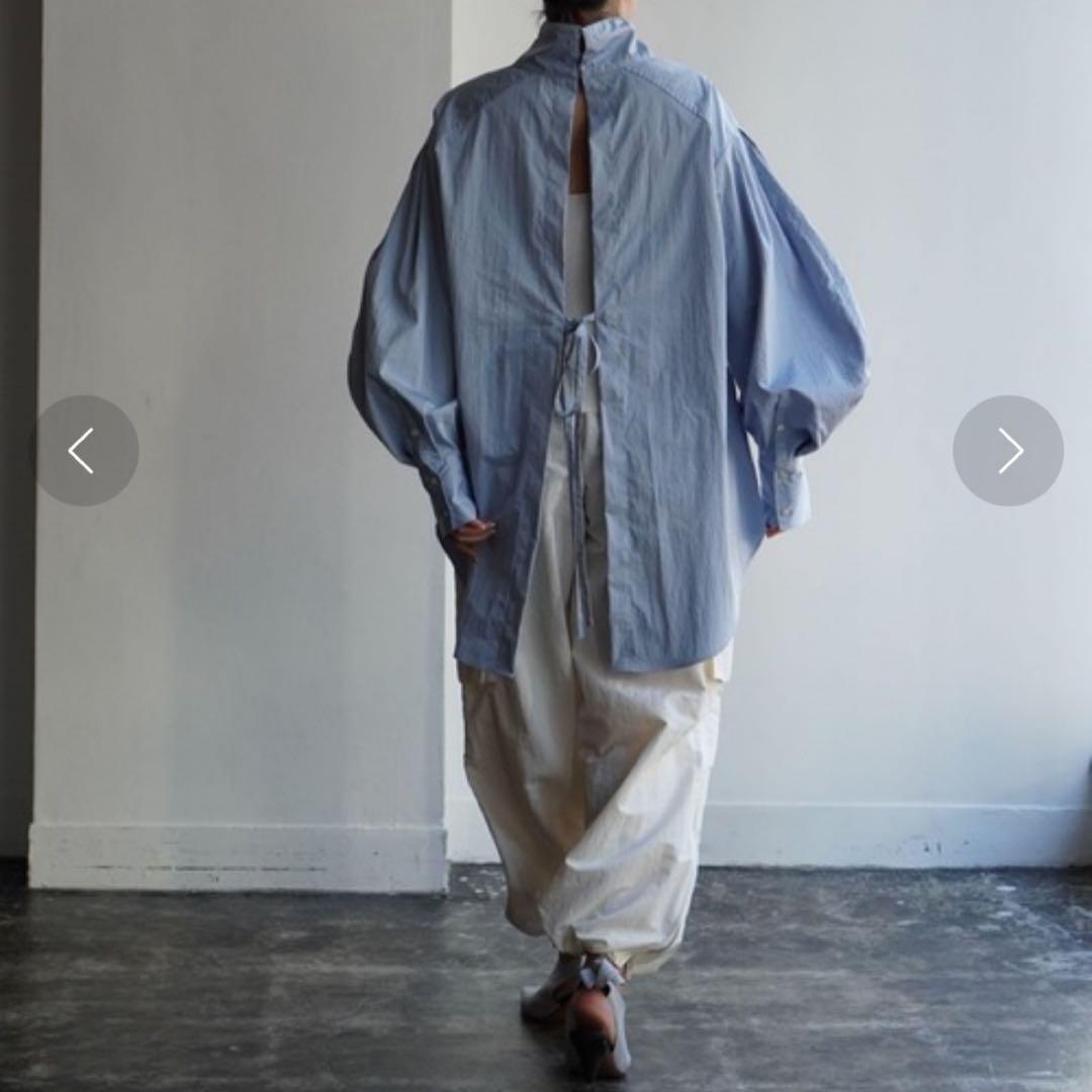 エトレトウキョウ ETRE TOKYO バックスリットボリュームシャツ リボン