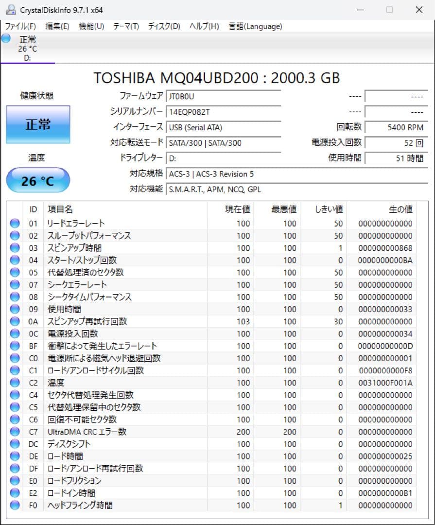 TOSHIBA Canvio 2TB 外付けハードディスク HDD 東芝