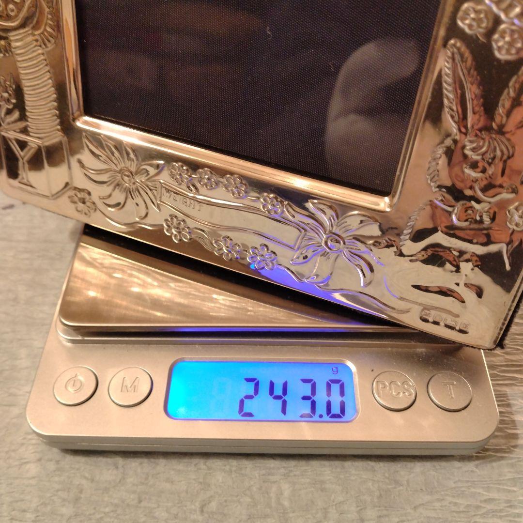 めめ　イギリス製　純銀　ベビーフォトフレーム