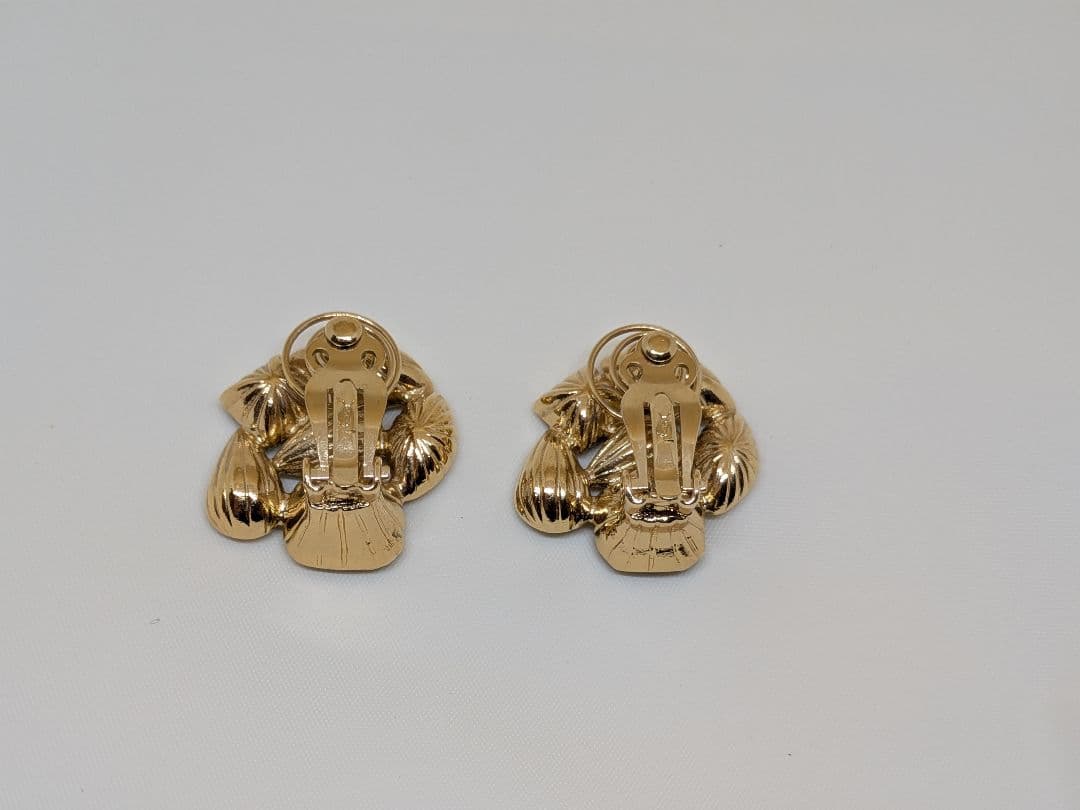 ヴィンテージ イヴ・サンローラン ブローチ イヤリング セット ハートモチーフ