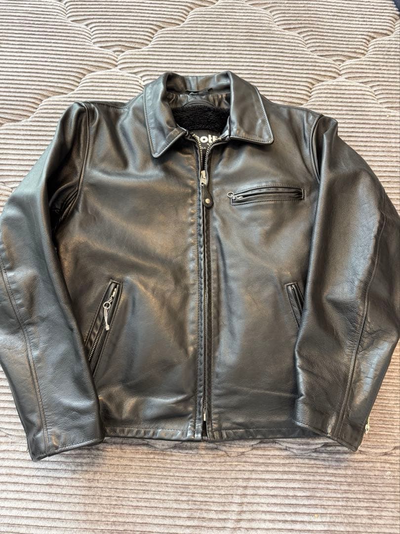 schott 643 シングルライダースジャケット 40