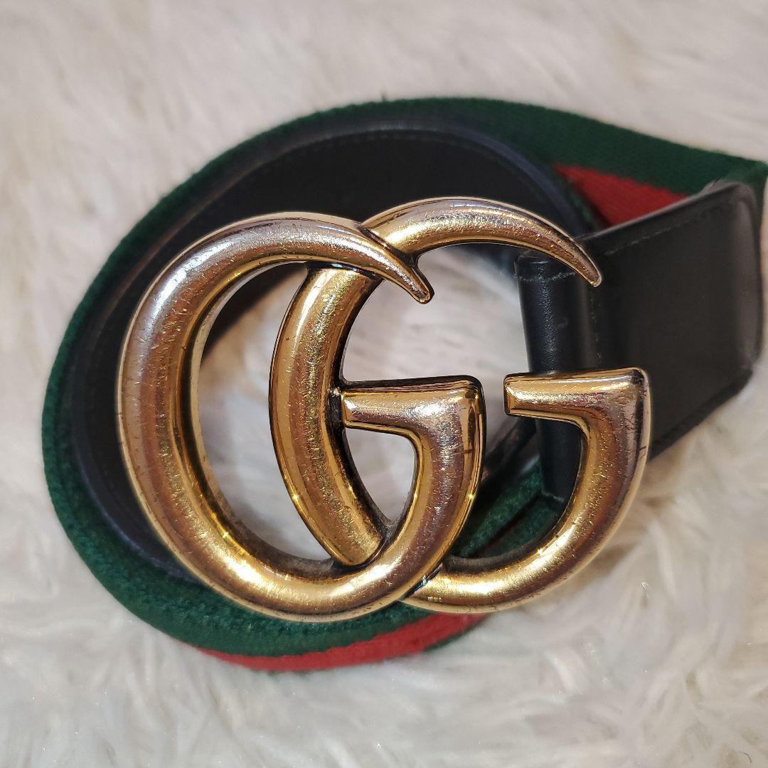⭐良品⭐GUCCI ggマーモント シェリーライン ベルト