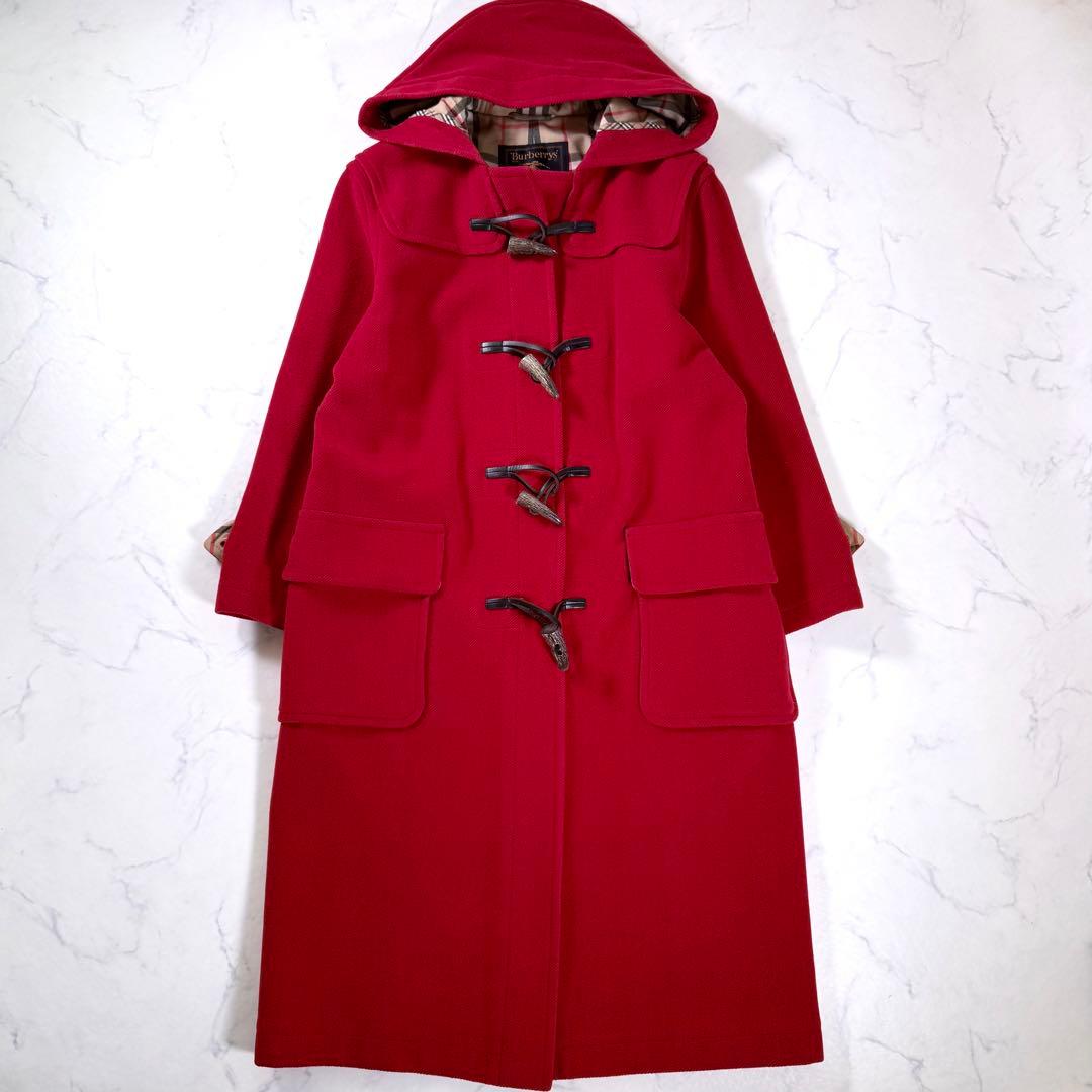 【美品】BURBERRY バーバリー　ノバチェック　ヘリンボーン　ダッフルコート