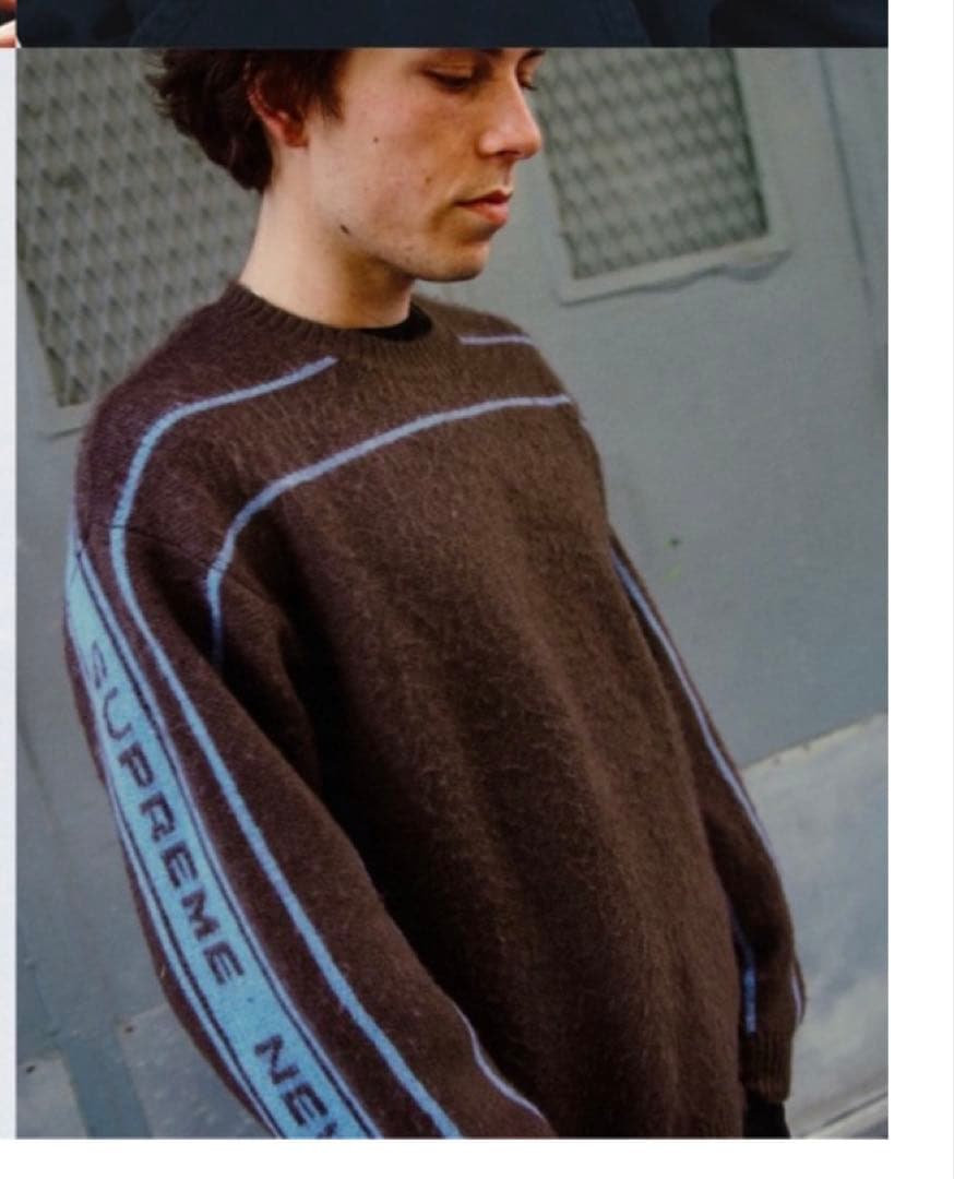 トップス Supreme Back Stripe Sweater Black XL