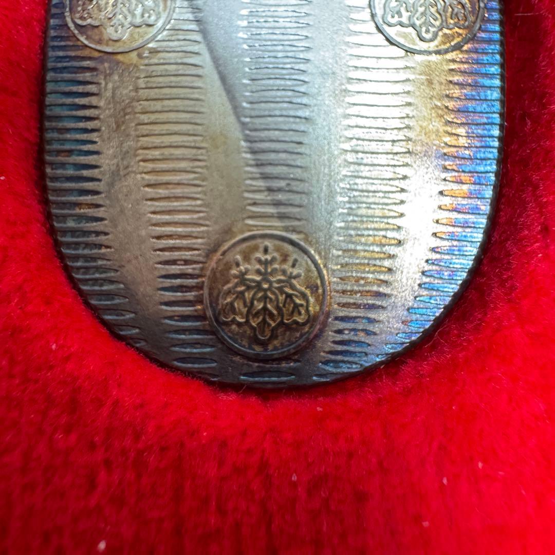 c*2様 純銀小判 波模様  木箱付き 純銀製小判