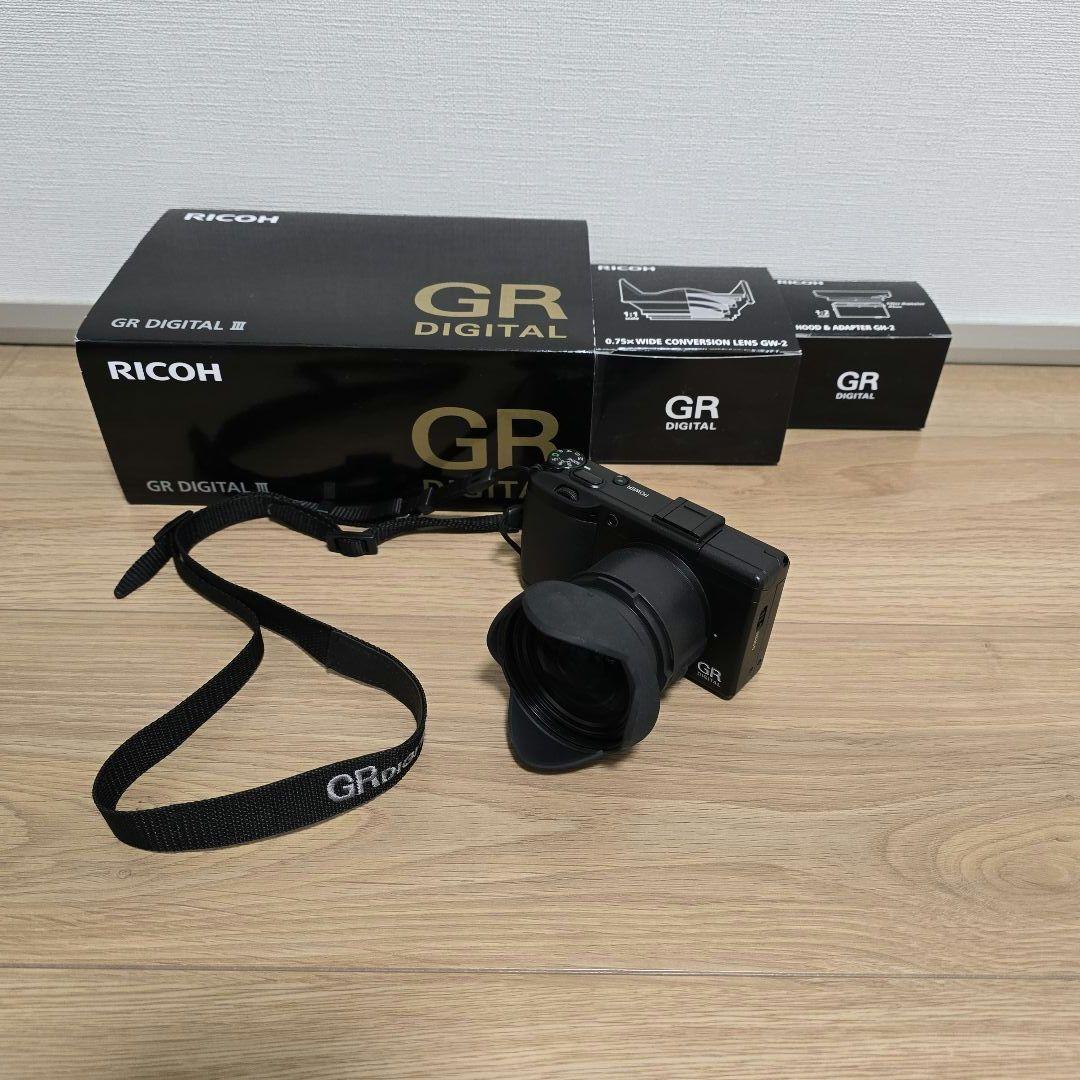 のき様　RICOH　GR Digital Ⅲ　純正ワイコンレンズセット