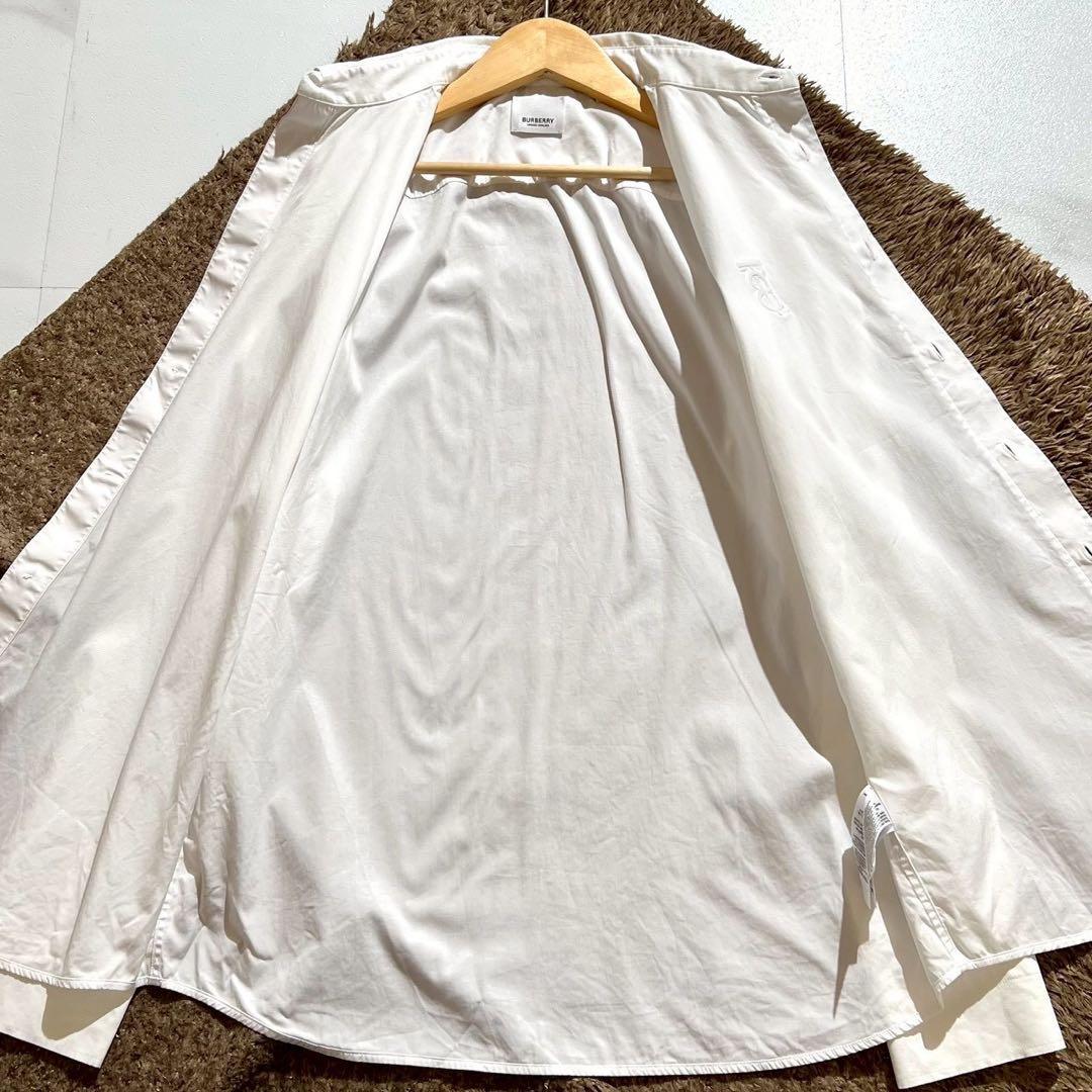 美品✨BURBERRY TB Logo Shirt 刺繍ロゴ コットンシャツ