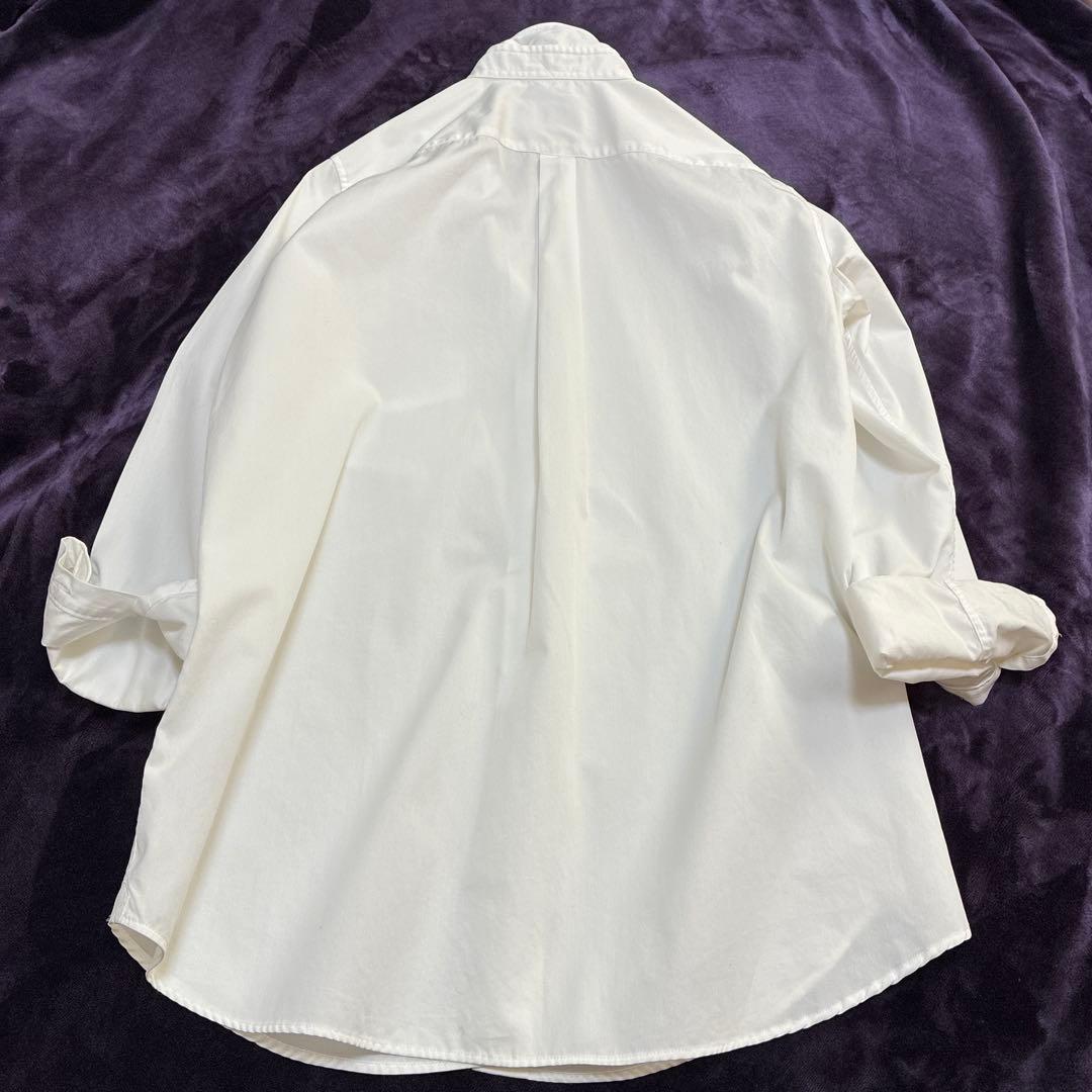 DEUXIEME CLASSE ドゥーズィエムクラスホワイト長袖コットンシャツ
