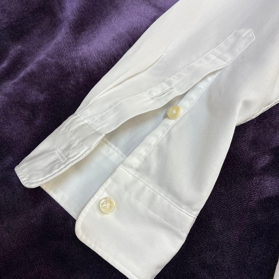 DEUXIEME CLASSE ドゥーズィエムクラスホワイト長袖コットンシャツ