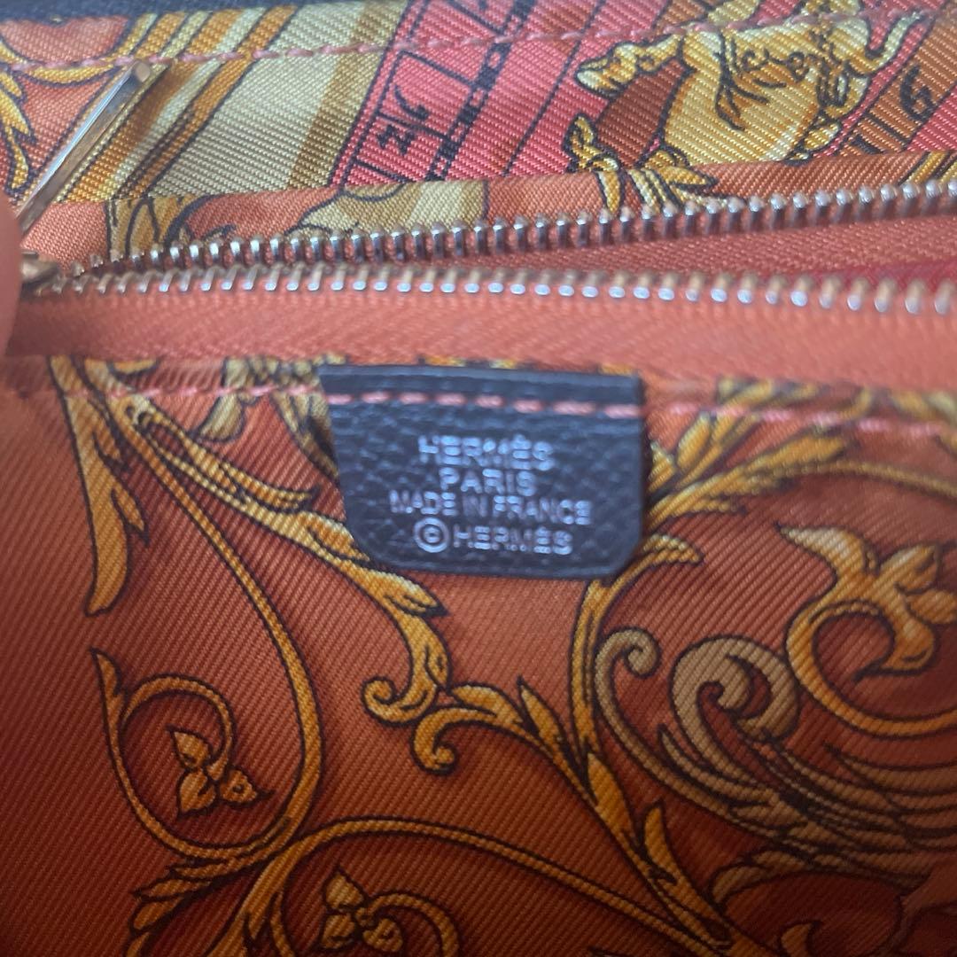 HERMES コンパクト アザップ コンパクト シルクイン ケース レザー