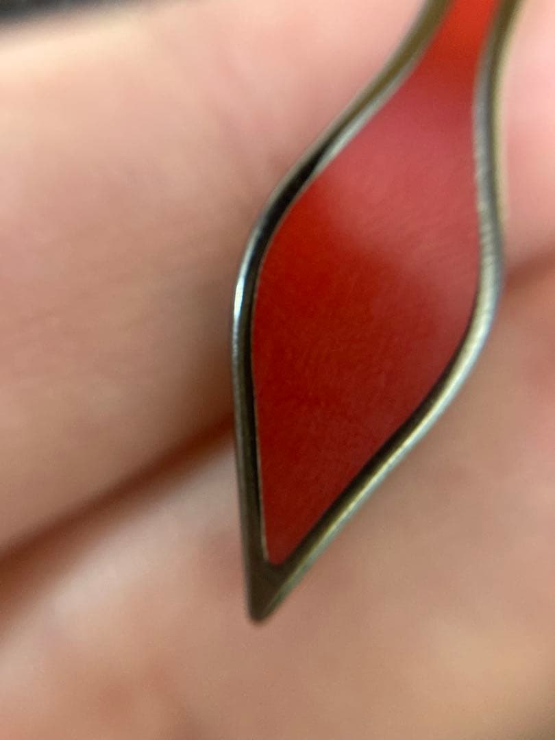 Christian Louboutin ケース 黒 レザー スタッズ