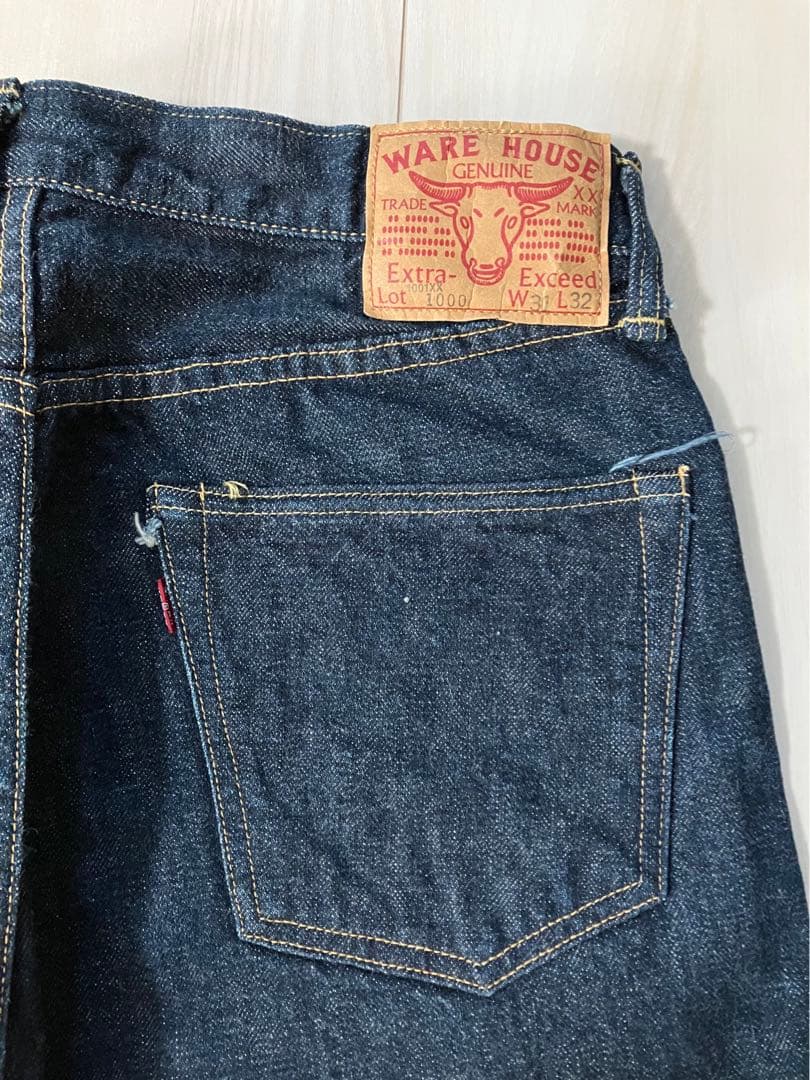 ウエアハウス　1001XX 1000　水牛パッチ　W31